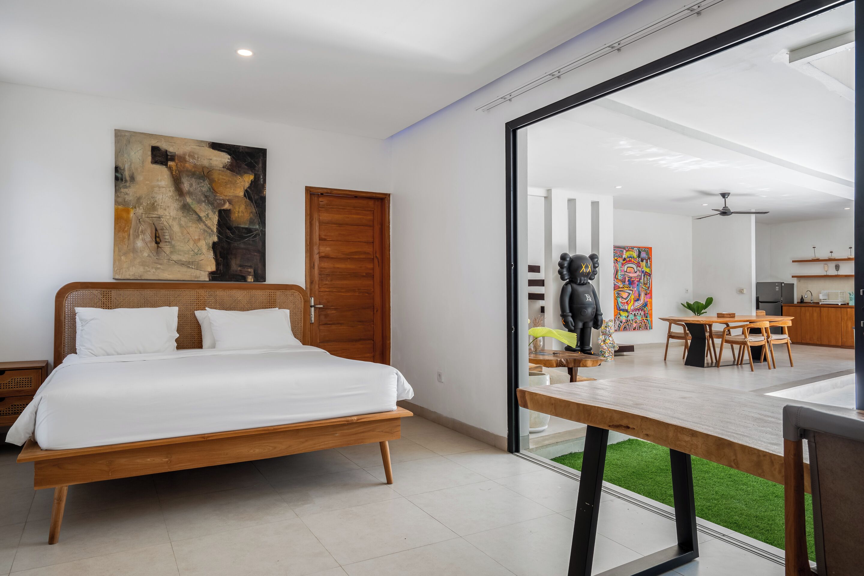 Villa, 2 Bedrooms, Private Pool | In-room safe, desk, laptop workspace, blackout curtains