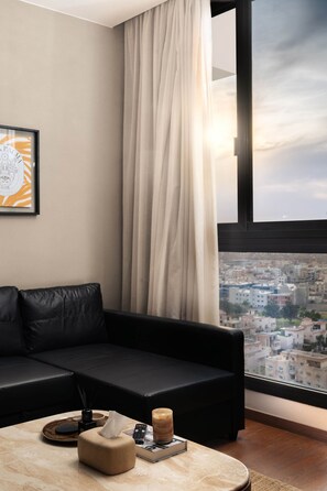 Living area - AEON Towers Lucky Cloud #1403 I Nesty Hospitality (6th of October City)