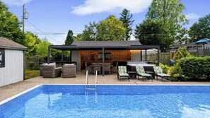A heated pool