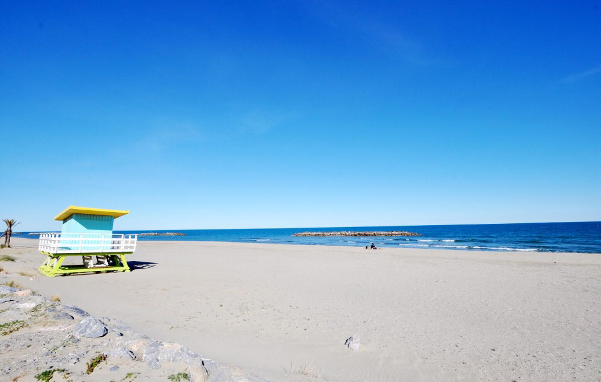 Vlak bij het strand