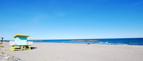 Vlak bij het strand
