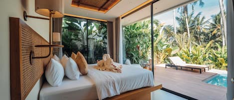 Luxury Villa, Non Smoking, Garden View | Memory foam beds, minibar, blackout drapes, iron/ironing board