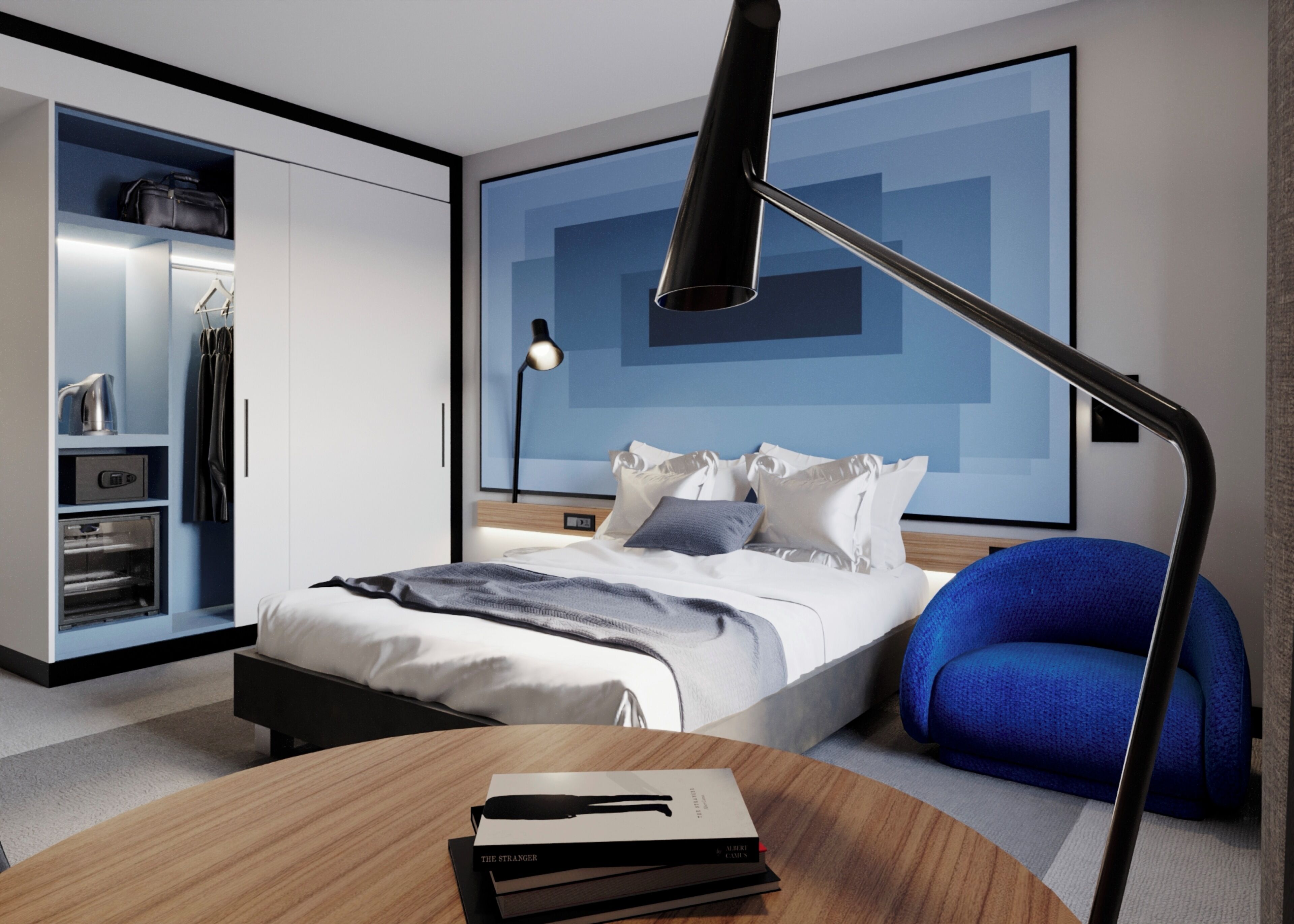 Premium Room, 1 King Bed, Non Smoking, City View | In-room safe, individually decorated, individually furnished