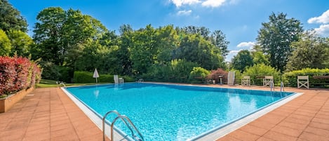Family Townhome, Multiple Bedrooms, 2 Bathrooms, Mountainside (Oasi Nel Parco With Pool) | Pool | Seasonal outdoor pool