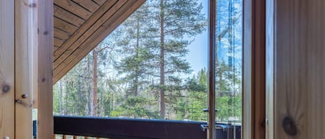 Ferienhütte, 2 Schlafzimmer, Hanglage | Ausblick vom Zimmer