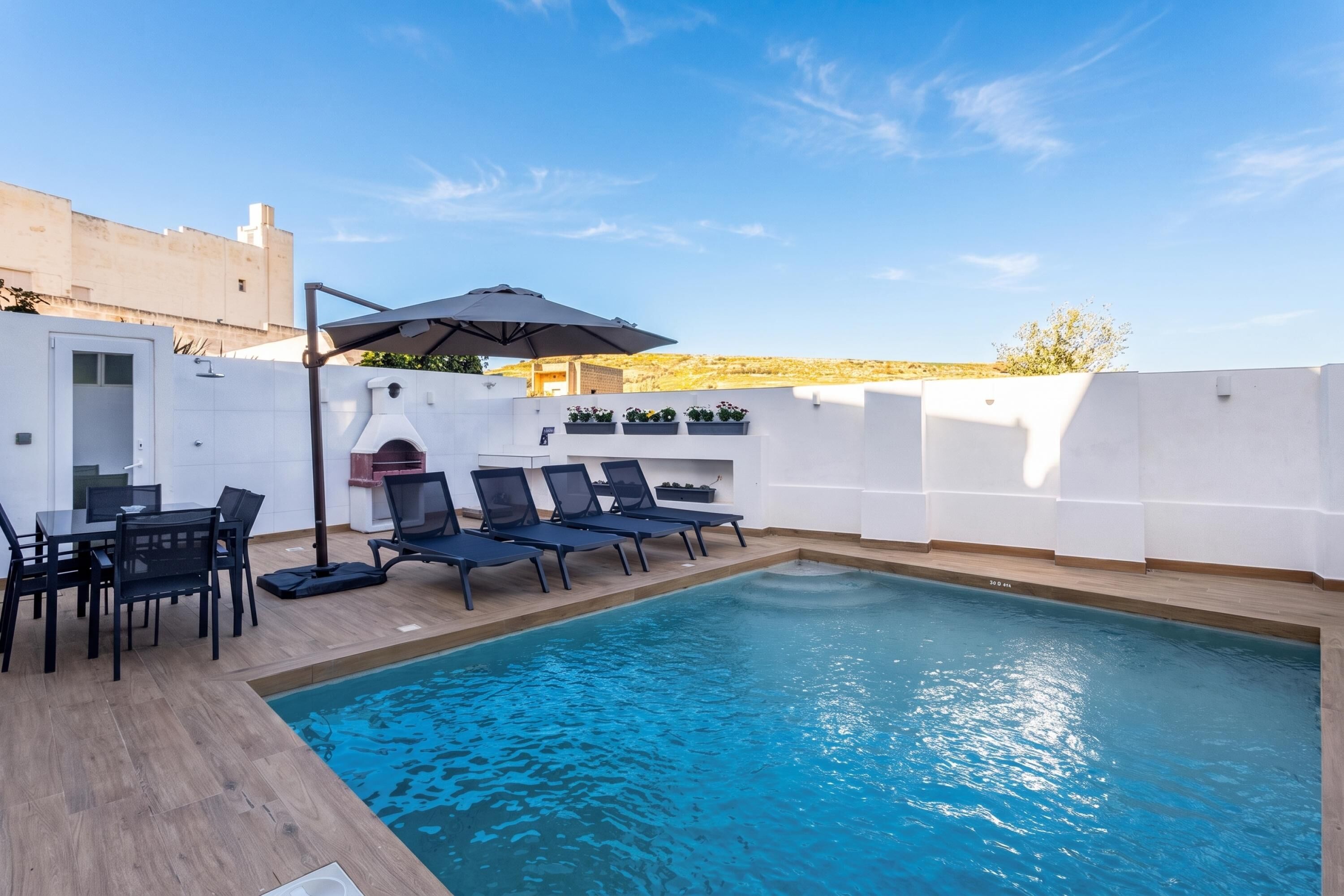 Familien-Stadtwohnung, 4 Schlafzimmer, Balkon (Dar Sara Holiday Gozitan Home) | Pool