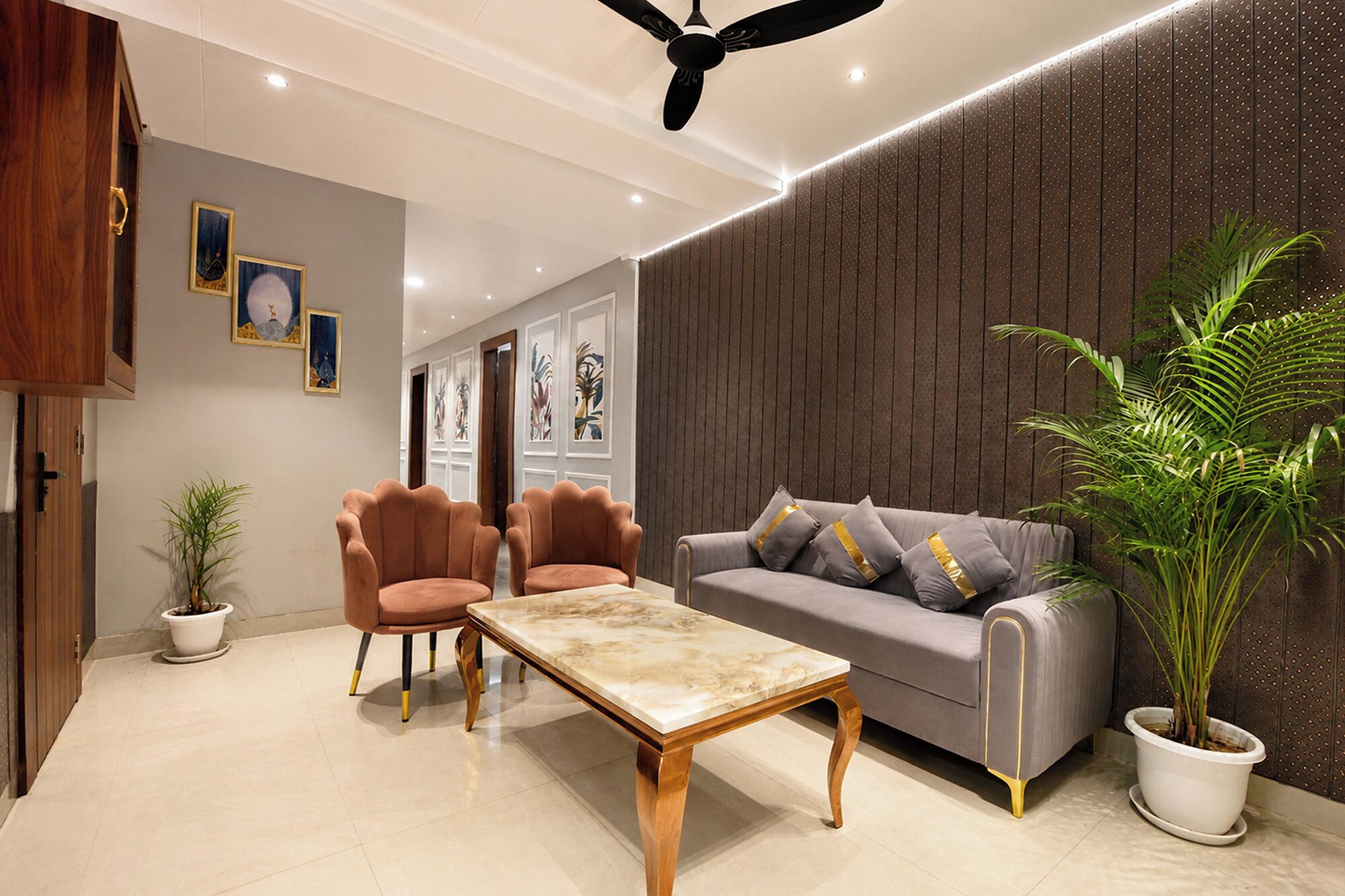 Sala de estar en el lobby