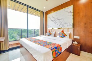 Egyptian cotton sheets, premium bedding, free WiFi, bed sheets - Fabhotel Namaskar (Bhubaneshwar)