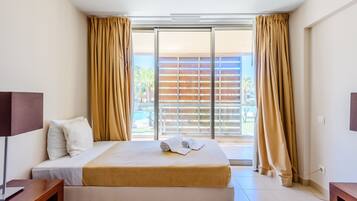 Căn hộ, 2 phòng ngủ, có thể sử dụng hồ bơi, quang cảnh hồ bơi | 2 phòng ngủ, nôi/giường cho trẻ sơ sinh (phụ phí)