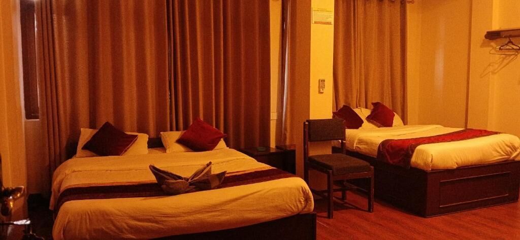 Comfort Quadruple Room, Garden View | Blackout drapes, iron/ironing board, free WiFi