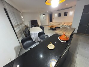 Living area - Pleasant family apartment f3 in the center of hydra (Hydra)