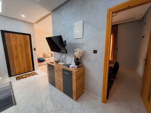 Appartement Confort, vue sur la montagne | Aire de séjour
