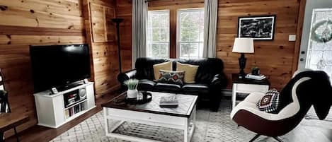 Fireplace, DVD player
