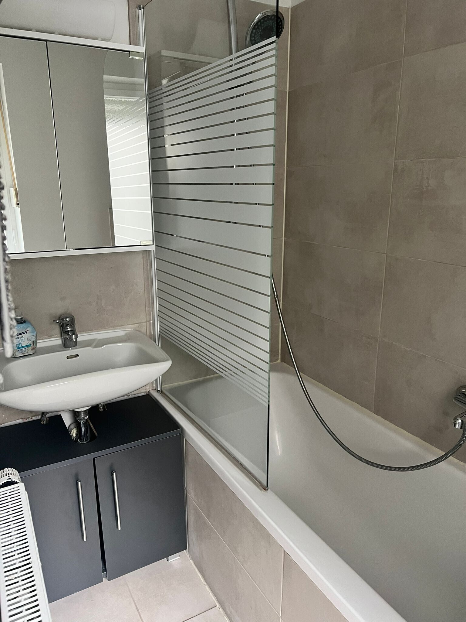 Shower, hair dryer