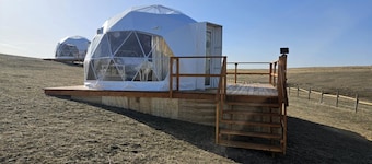 Tranquil Dome on the Calm Prairies of Alberta, Canada, near Medicine Hat and Redcliff
