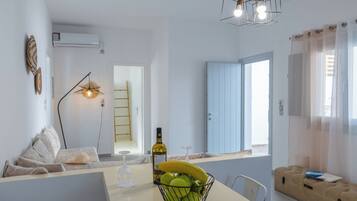 Luxury Cycladic Residence, Ground Floor | Coin séjour