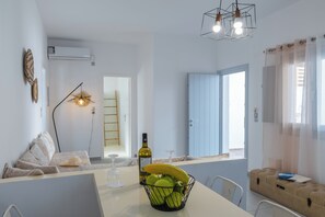 Luxury Cycladic Residence, Ground Floor | Living area - Begi Luxury Villas (Santorini)