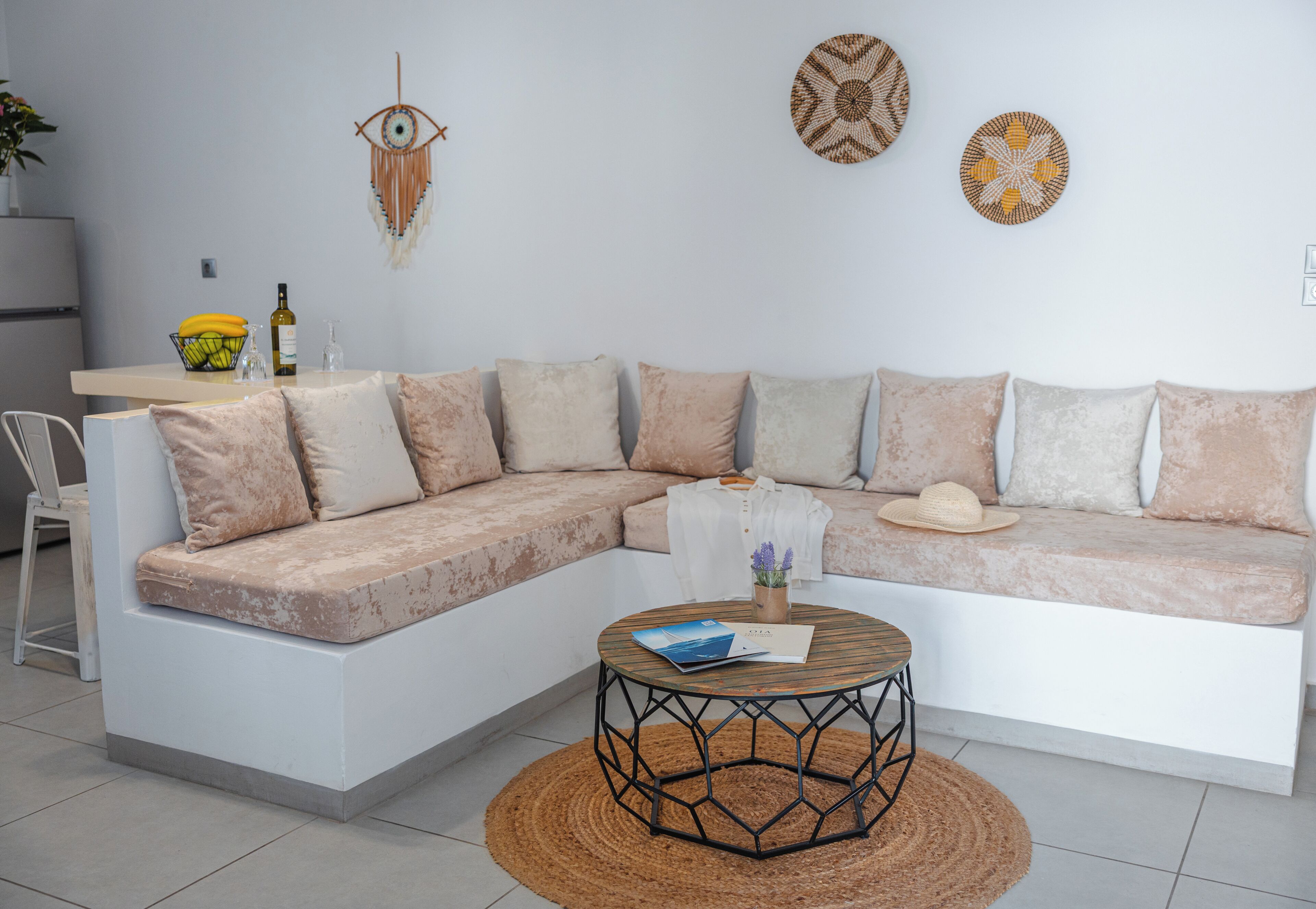 Luxury Cycladic Residence, Ground Floor | Oppholdsområde