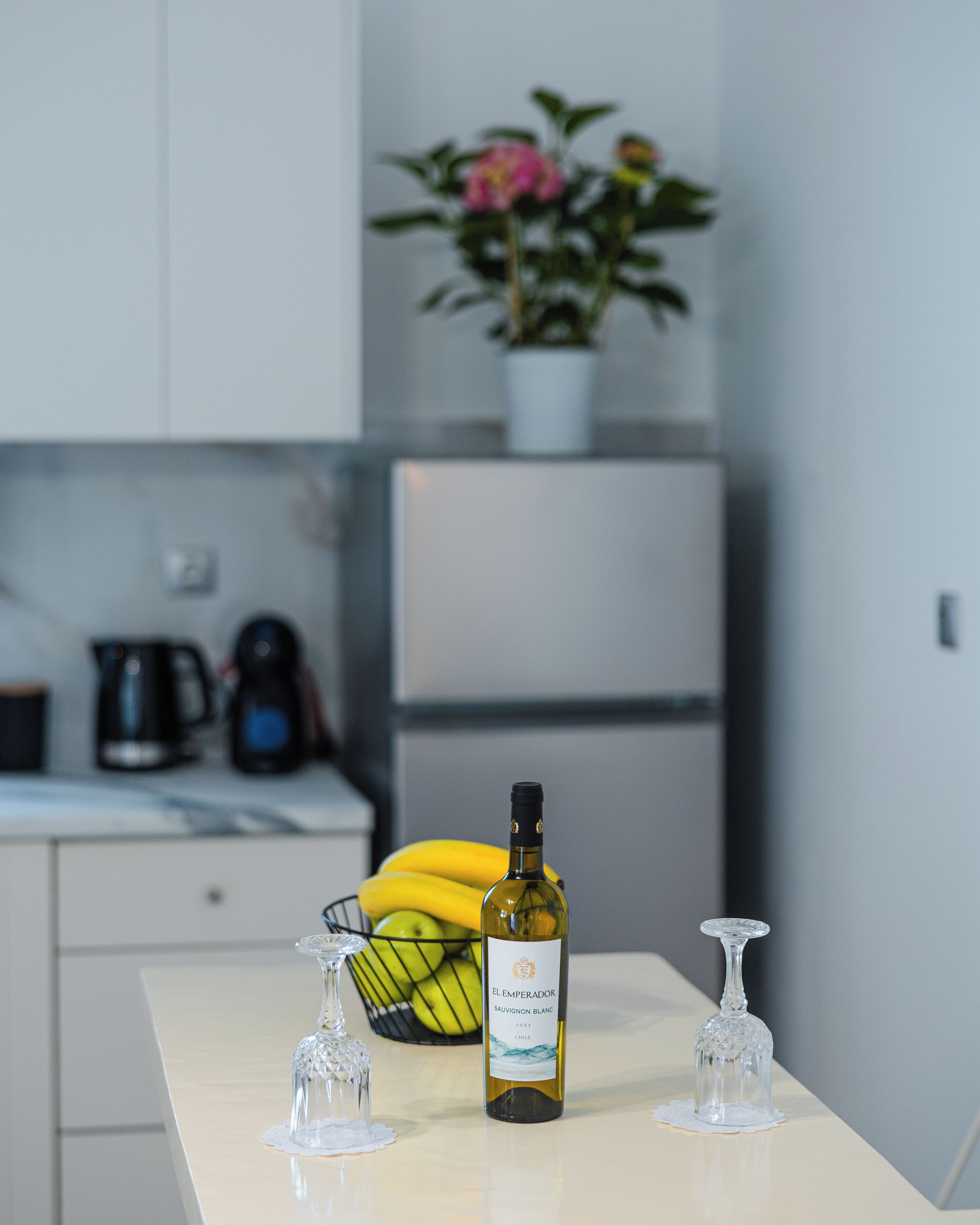 Luxury Cycladic Residence, Ground Floor | Eget kjøkken | Kjøleskap, espressomaskin, kaffetrakter/tekoker og vannkoker