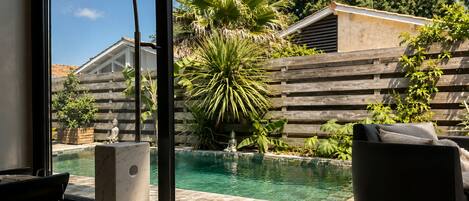 A heated pool