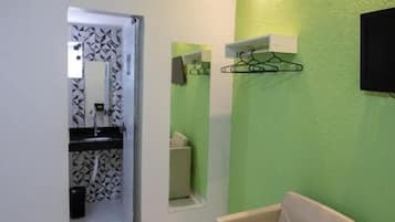 Double Room | Bathroom | Shower, towels, soap, toilet paper