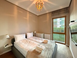 Classic Apartment, Courtyard View | Laptop workspace, blackout drapes, iron/ironing board, free WiFi - Mila Baltica Q4 Apartments  (Gdańsk)