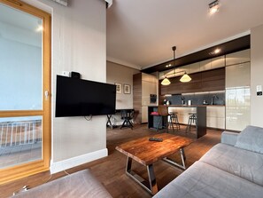 Classic Apartment, Courtyard View | Living area - Mila Baltica Q4 Apartments  (Gdańsk)