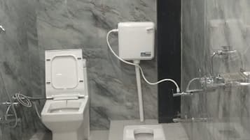 Ducha, toallas, jabón