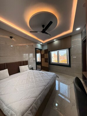 Family Quadruple Room | Iron/ironing board, free WiFi, bed sheets - Oaktel Jagannath Dham (Vrindavan)
