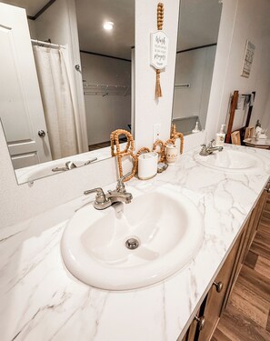 Bathroom - Emily’s Beach Shack at Holden Beach! Charming NEW home about 1 mile from beach! (Supply)