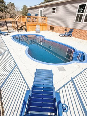 Pool - Emily’s Beach Shack at Holden Beach! Charming NEW home about 1 mile from beach! (Supply)