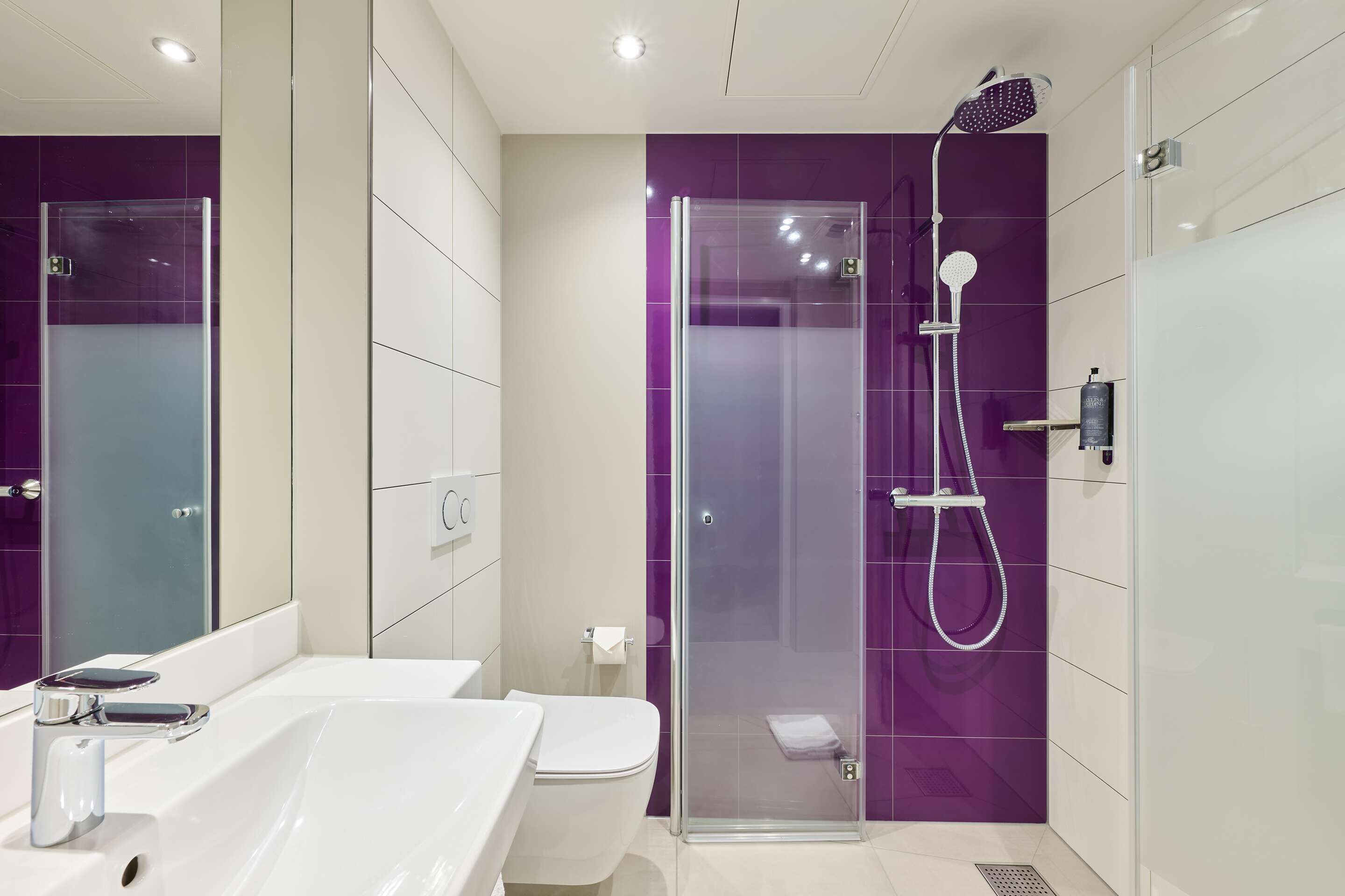 Double Room, Mobility Accessible (Barrier Free Room) | Bathroom | Soap, shampoo, toilet paper