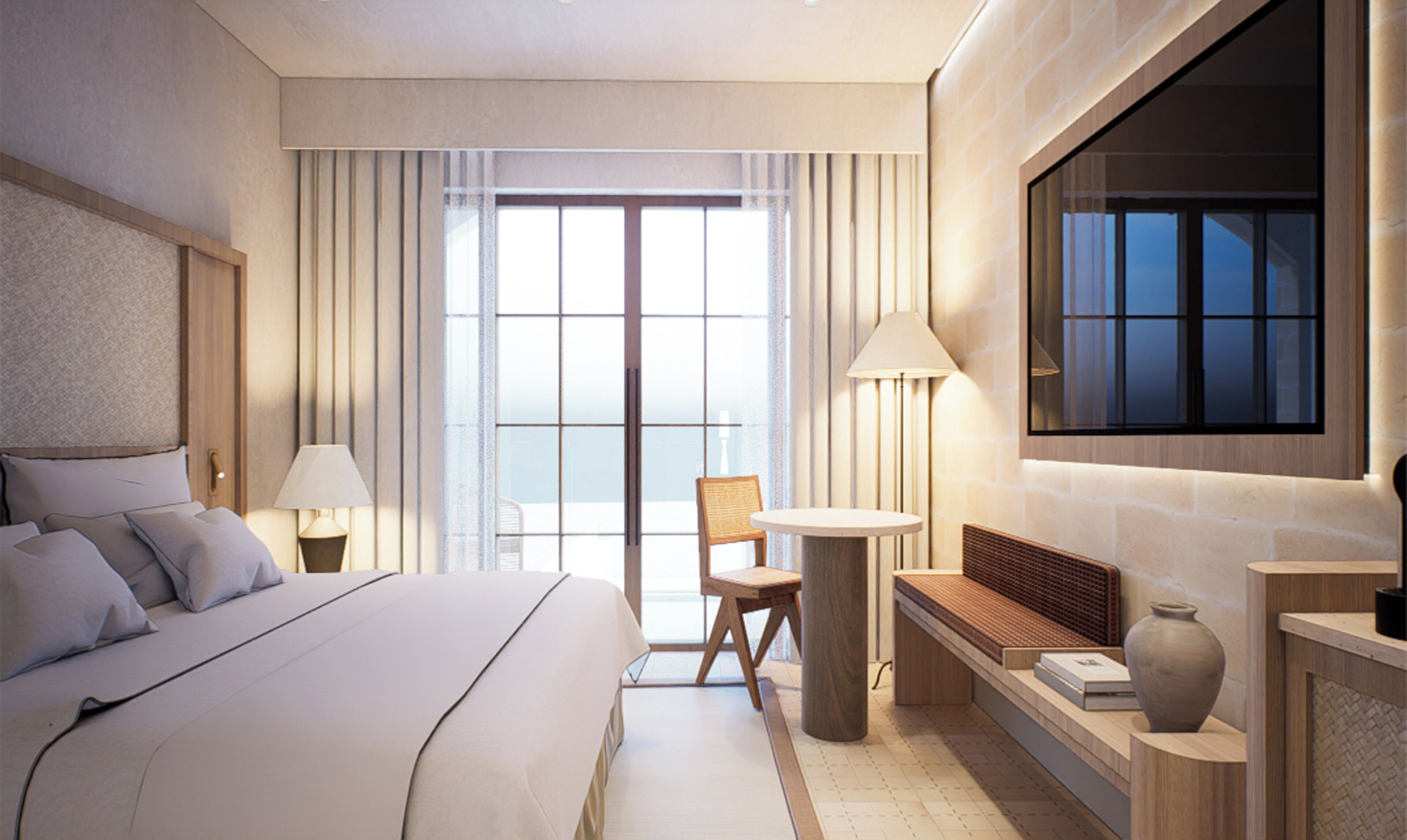 Literie hypoallergénique, minibar, coffres-forts dans les chambres