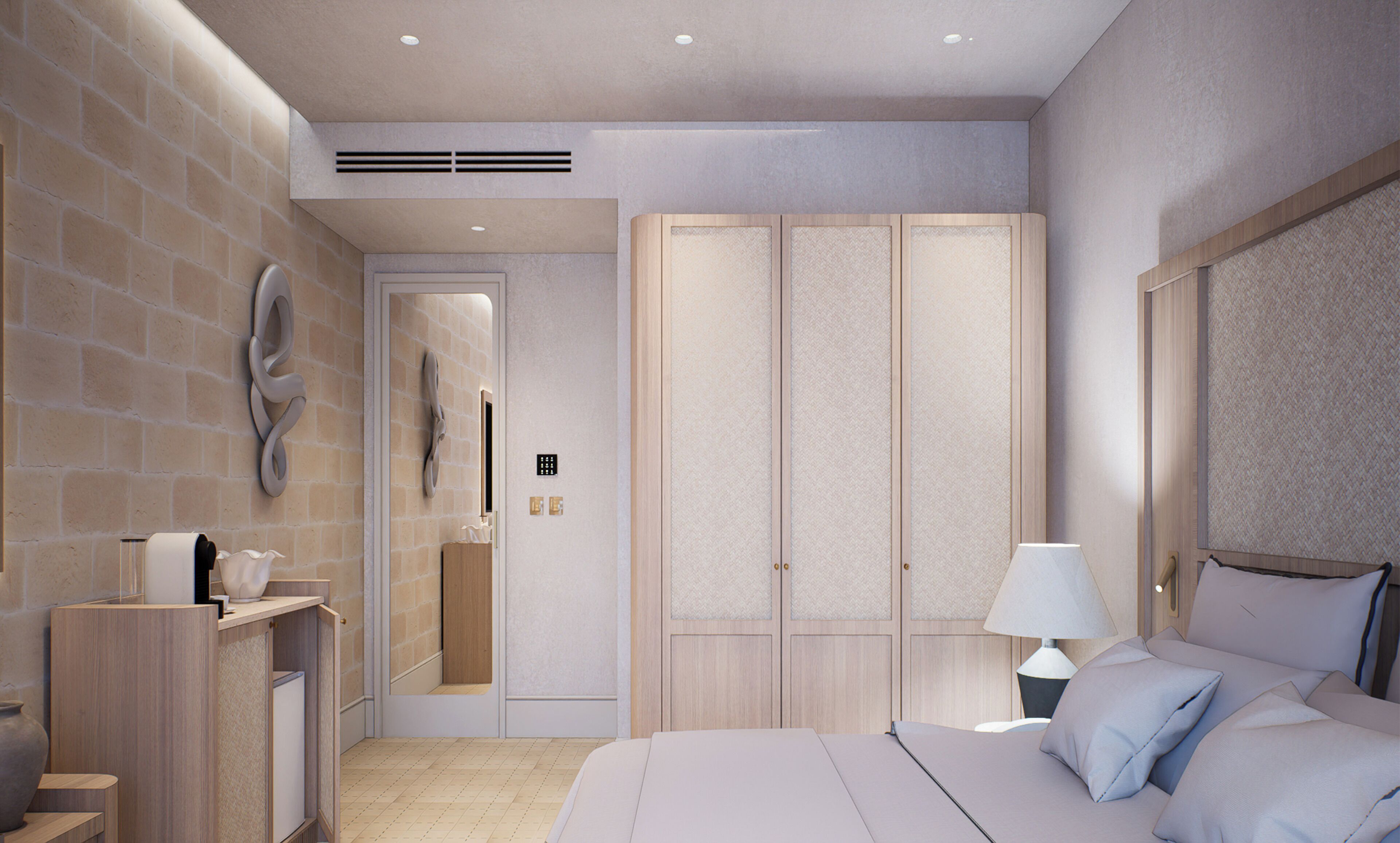 Literie hypoallergénique, minibar, coffres-forts dans les chambres