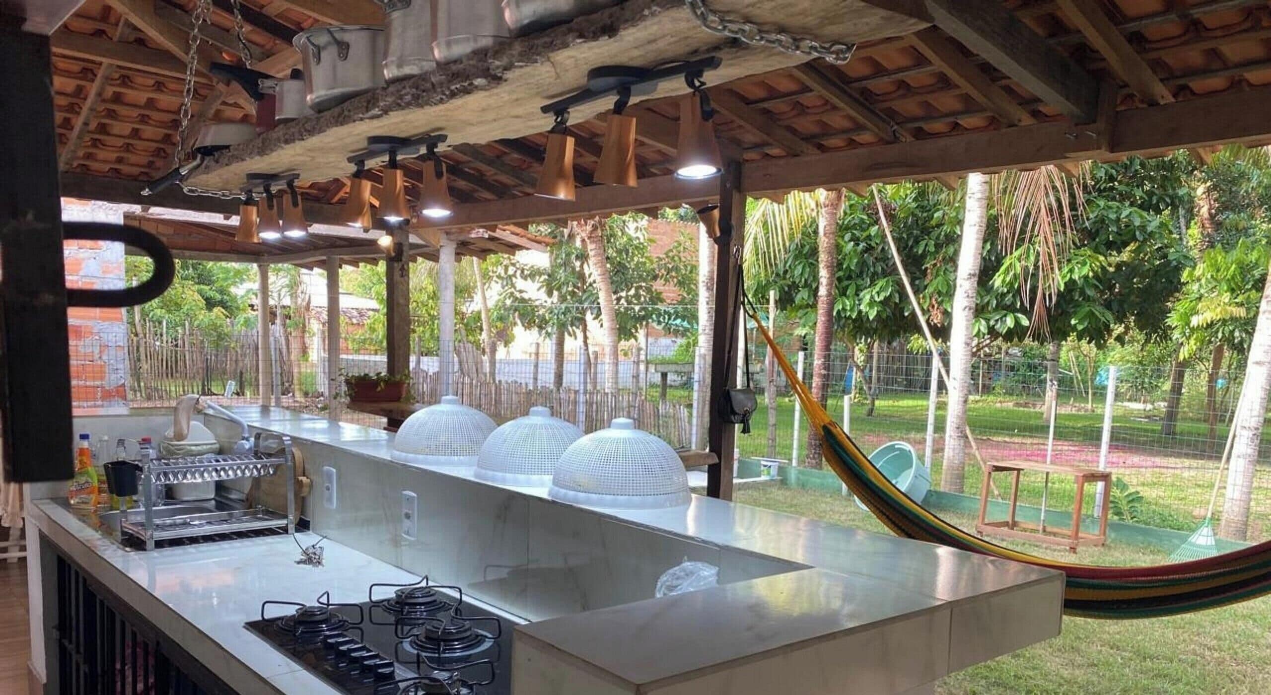 Casa de Praia Na Ilha de Marajó - Joanes/PA | Cozinha privada | Geladeira, micro-ondas, talheres/pratos/utensílios de cozinha, freezer
