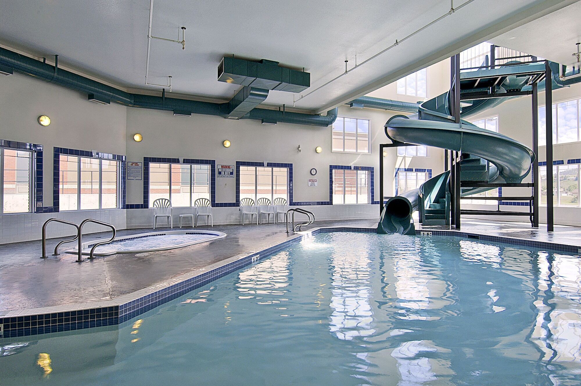 Indoor pool, outdoor pool