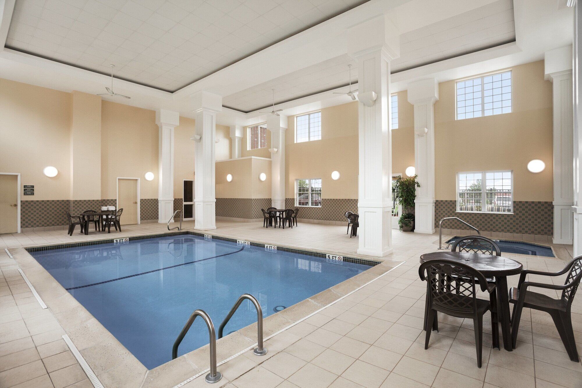 Indoor pool, outdoor pool