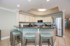 Condo, 3 Bedrooms | Private kitchen - Phoenix West 1803 3 Bedroom Condo (Orange Beach)