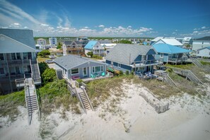 Exterior - Surf City Oceanfront Home w/ Private Beach Access • Walk to Pier & Dining (Surf City)