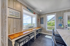 Interior - Surf City Oceanfront Home w/ Private Beach Access • Walk to Pier & Dining (Surf City)