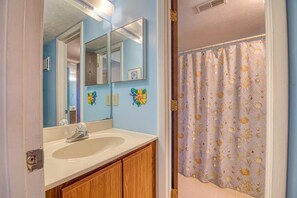 Bathroom - Your Oceanfront Escape awaits in Surf City - Surf Condo 713 (Holly Ridge)