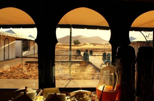 Luxury Desert Camp Merzouga - AC, Private Bathroom & Breakfast