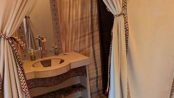 Eco-friendly toiletries, hair dryer, towels, soap
