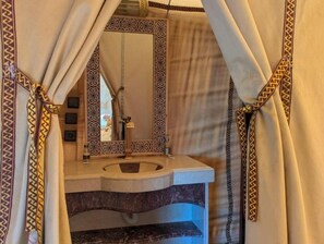 Eco-friendly toiletries, hair dryer, towels, soap