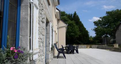 Chambre dâhĂŽtes « Chausey » avec terrasse partagĂ©e, jardin commun et Wi-Fi