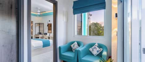 Standard Double Room, Balcony, Ocean View | Minibar, in-room safe, individually decorated, individually furnished