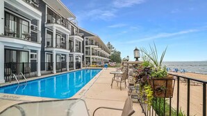 A heated pool - Beach Daze | Beachfront, Heated Outdoor Pool,  Newly Renovated! (Traverse City)