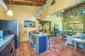 Interior - Casa Breeze is a peaceful two-bedroom home with ocean breezes, a spacious terrace, and a beach that often feels like your own. (Santa Cruz)