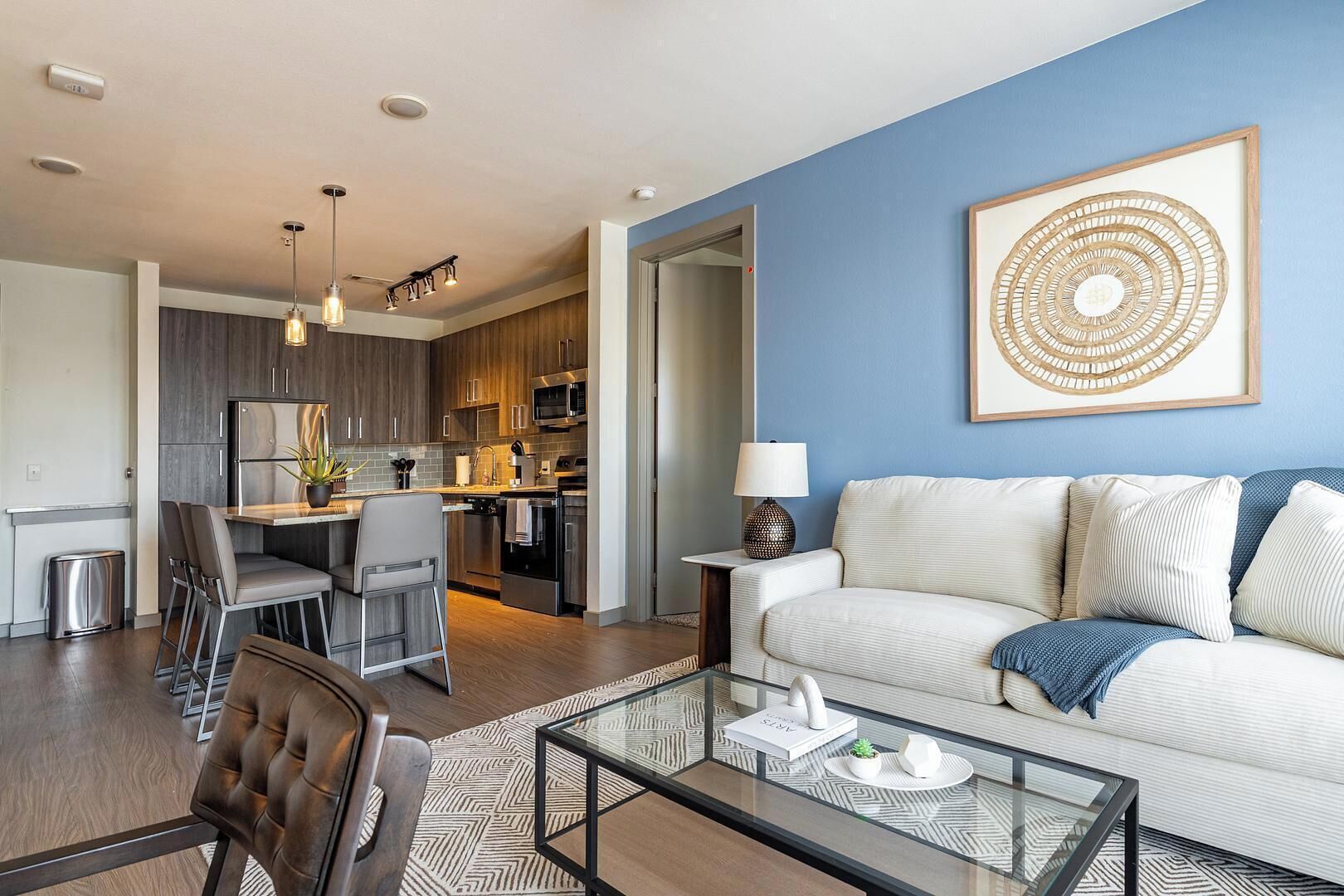 Apartment (2 Bedrooms) | Living area | 50-inch TV with digital channels
