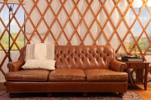 Luxury Hill Country Yurt • Pool, Views, Coffee Bar